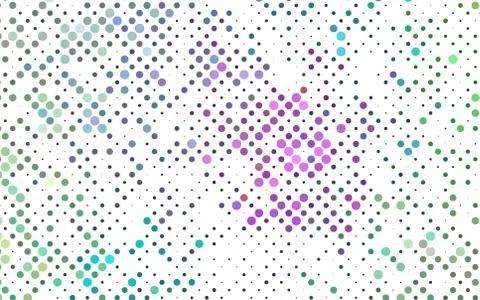 Light Multicolor, Rainbow vector background with bubbles. 스톡 일러스트