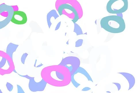 Light Multicolor, Rainbow vector background with bubbles. Stock Illustration