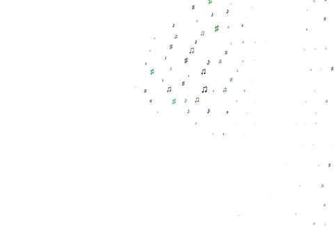 Light Multicolor, Rainbow vector background with music symbols. イラスト素材