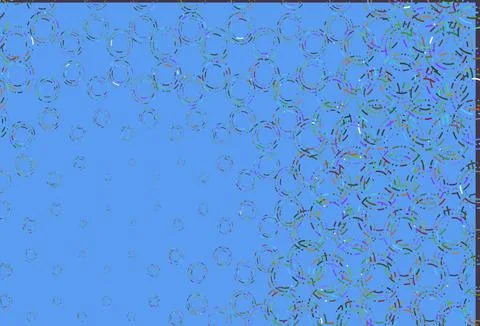 Light multicolor, rainbow vector background with bubbles. 스톡 일러스트