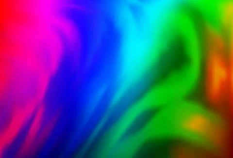 Light Multicolor, Rainbow vector background with bubble shapes. Stock-Illustration