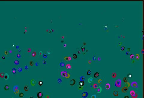 Light Multicolor, Rainbow vector background with bubbles. Stockillustratie