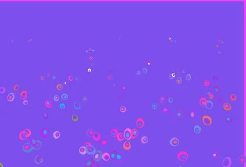 Light Multicolor, Rainbow vector background with bubbles. 스톡 일러스트