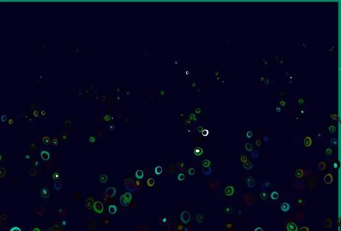 Light Multicolor, Rainbow vector background with bubbles. 스톡 일러스트