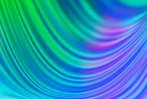 Light Multicolor, Rainbow vector background with liquid shapes. Stock Illustration