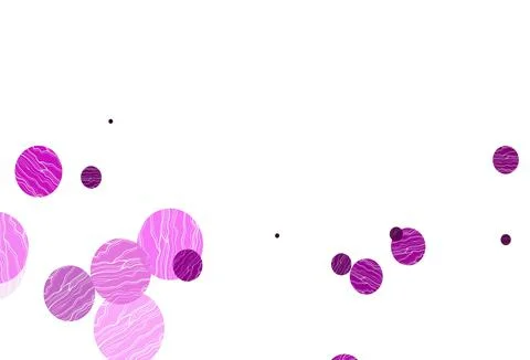 Light multicolor, rainbow vector background with bubbles. Stock Illustration