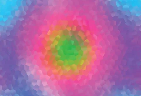 Light Multicolor, Rainbow vector background with hexagons. 스톡 일러스트