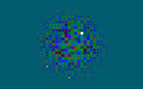 Light Multicolor, Rainbow vector background with bubbles. Stock Illustration