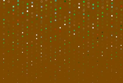 Light Multicolor, Rainbow vector background with rectangles. Stock Illustration
