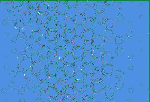 Light multicolor, rainbow vector background with bubbles. Illustrazione stock