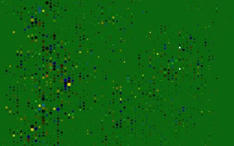 Light Multicolor, Rainbow vector background with bubbles. Stock Illustration