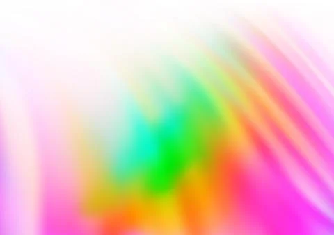 Light Multicolor, Rainbow vector background with bubble shapes. 스톡 일러스트