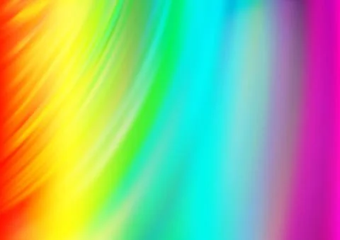 Light Multicolor, Rainbow vector background with curved circles. 스톡 일러스트