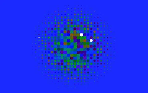 Light Multicolor, Rainbow vector background with bubbles. Stock Illustration
