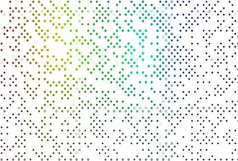 Light Multicolor, Rainbow vector background with bubbles. 스톡 일러스트
