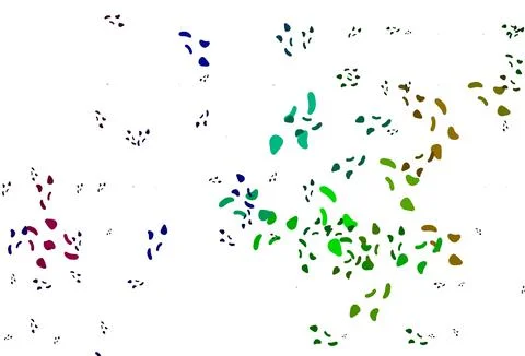 Light Multicolor, Rainbow vector background with abstract forms. 스톡 일러스트