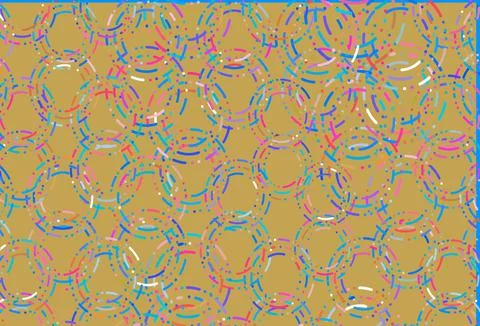 Light multicolor, rainbow vector background with bubbles. Illustrazione stock