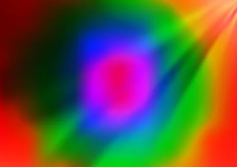 Light Multicolor, Rainbow vector blur pattern. Stock Illustration