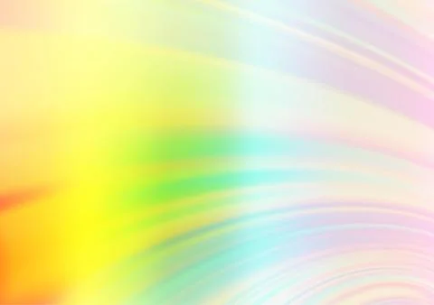 Light Multicolor, Rainbow vector blurred shine abstract template. Stock Illustration