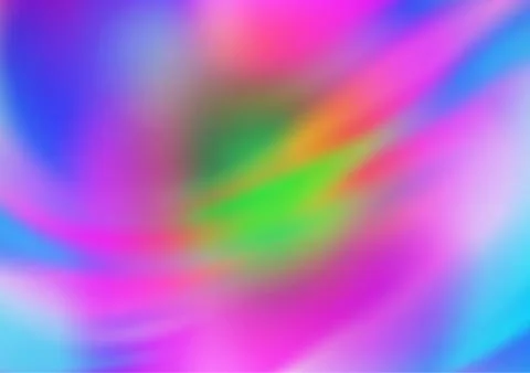 Light Multicolor, Rainbow vector blurred and colored background. Stock Illustration