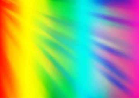 Light Multicolor, Rainbow vector blurred bright pattern. Stock Illustration