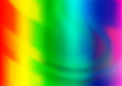 Light Multicolor, Rainbow vector blurred and colored template. Illustrazione stock