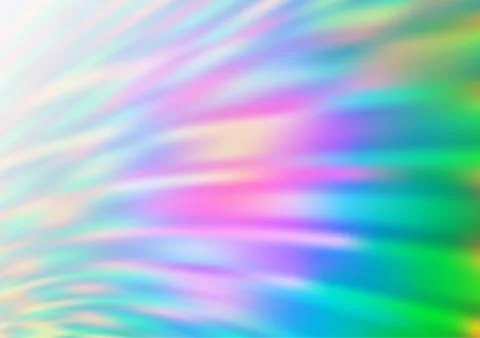 Light Multicolor, Rainbow vector blurred shine abstract pattern. Stock Illustration