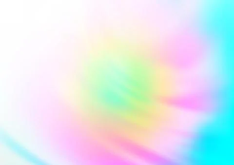 Light Multicolor, Rainbow vector blurred bright template. Stock Illustration