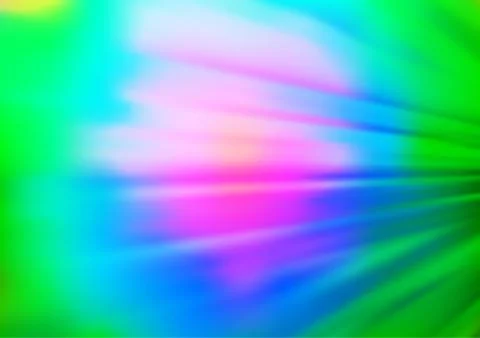Light Multicolor, Rainbow vector blurred shine abstract pattern. Stock Illustration