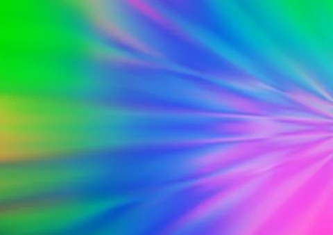 Light Multicolor, Rainbow vector blurred shine abstract pattern. Stock Illustration