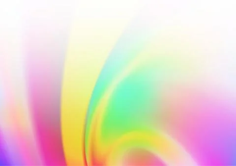 Light Multicolor, Rainbow vector blurred and colored background. Stock Illustration