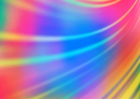Light Multicolor, Rainbow vector blurred shine abstract pattern. Stock Illustration