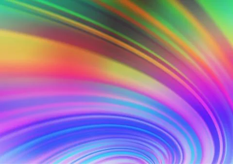 Light Multicolor, Rainbow vector blurred bright background. Stock Illustration