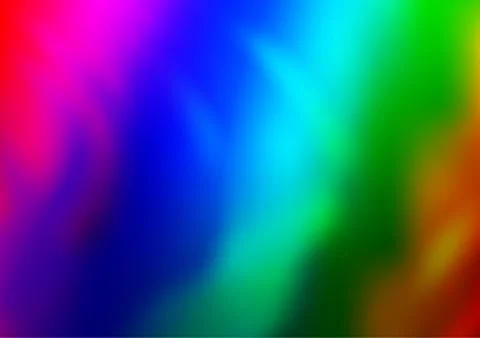 Light Multicolor, Rainbow vector blurred bright pattern. Stock Illustration