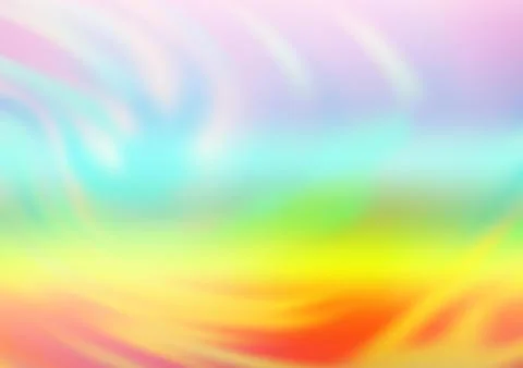 Light Multicolor, Rainbow vector blurred and colored template. Stock Illustration
