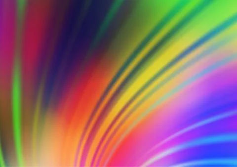 Light Multicolor, Rainbow vector blurred shine abstract background. Stock Illustration