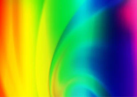 Light Multicolor, Rainbow vector blurred bright pattern. Stock Illustration