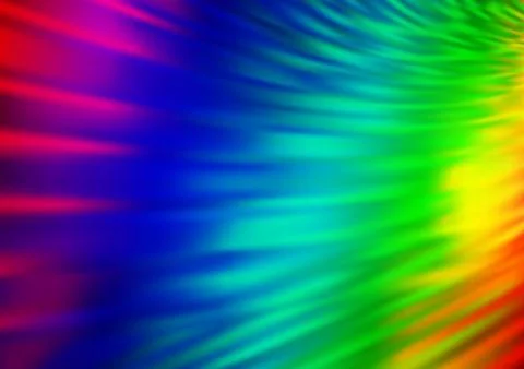 Light Multicolor, Rainbow vector blurred shine abstract background. Stock Illustration