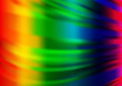 Light Multicolor, Rainbow vector blurred bright template. Stock Illustration