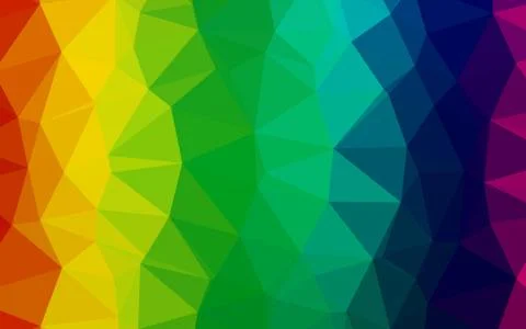 Light Multicolor, Rainbow vector blurry triangle pattern. 스톡 일러스트