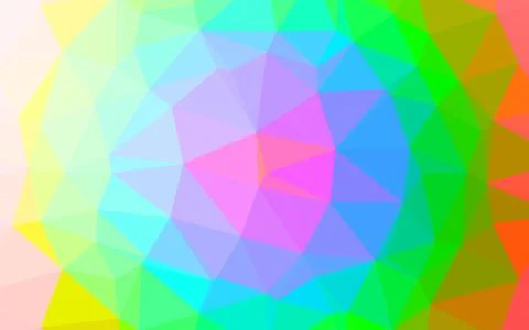 Light Multicolor, Rainbow vector blurry triangle pattern. Illustrazione stock