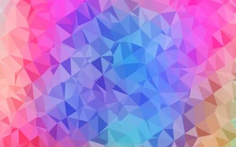 Light Multicolor, Rainbow vector blurry triangle pattern. Illustrazione stock