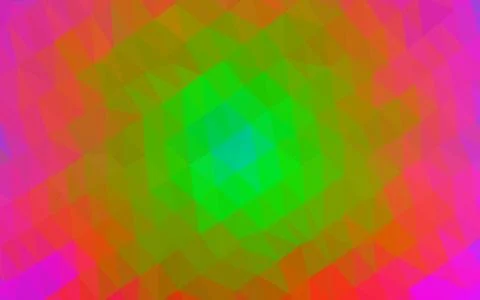 Light Multicolor, Rainbow vector blurry triangle template. Illustrazione stock