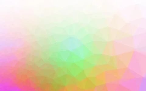 Light Multicolor, Rainbow vector blurry triangle pattern. Stock Illustration