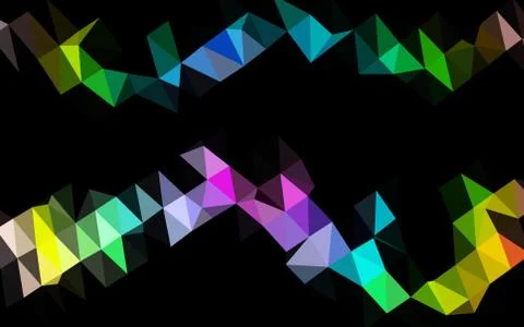 Light Multicolor, Rainbow vector blurry triangle template. Illustrazione stock