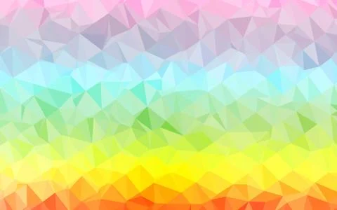 Light Multicolor, Rainbow vector blurry triangle pattern. 스톡 일러스트