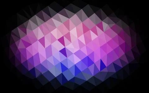 Light Multicolor, Rainbow vector blurry triangle pattern. Stock Illustration