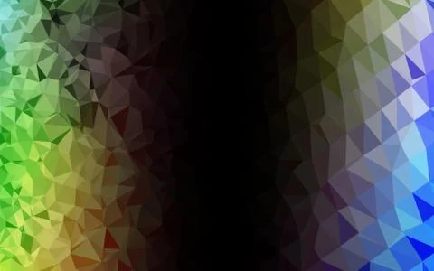 Light Multicolor, Rainbow vector blurry triangle pattern. 스톡 일러스트