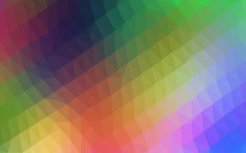 Light Multicolor, Rainbow vector blurry triangle pattern. 스톡 일러스트