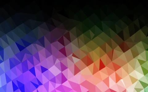 Light Multicolor, Rainbow vector blurry triangle pattern. 스톡 일러스트